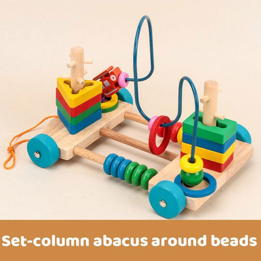 Wooden Bead Maze with Shape Sorter