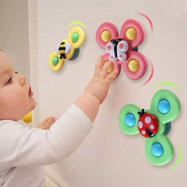 3PCS Suction Cup Spinner Toy For Kids - KidoKraze