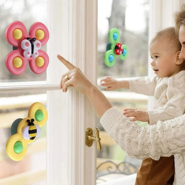 3PCS Suction Cup Spinner Toy For Kids - KidoKraze