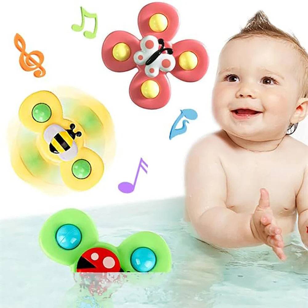 3PCS Suction Cup Spinner Toy For Kids - KidoKraze
