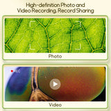 Kids Microscope 1000x Magnifier With 200 Megapixels With LED Photo Video Function