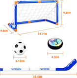 Hover Hockey Set with Rechargeable Hover Soccer 2 Goals