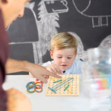 Stem Rubber Band pattern Board Game