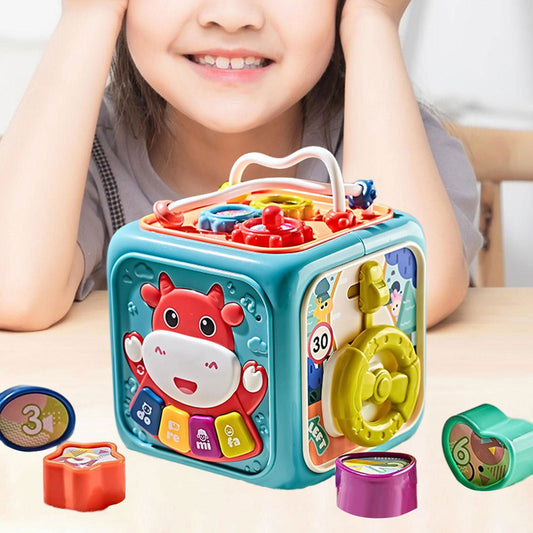 Activity Cube Box 6 in 1 For Toddlers - KidoKraze