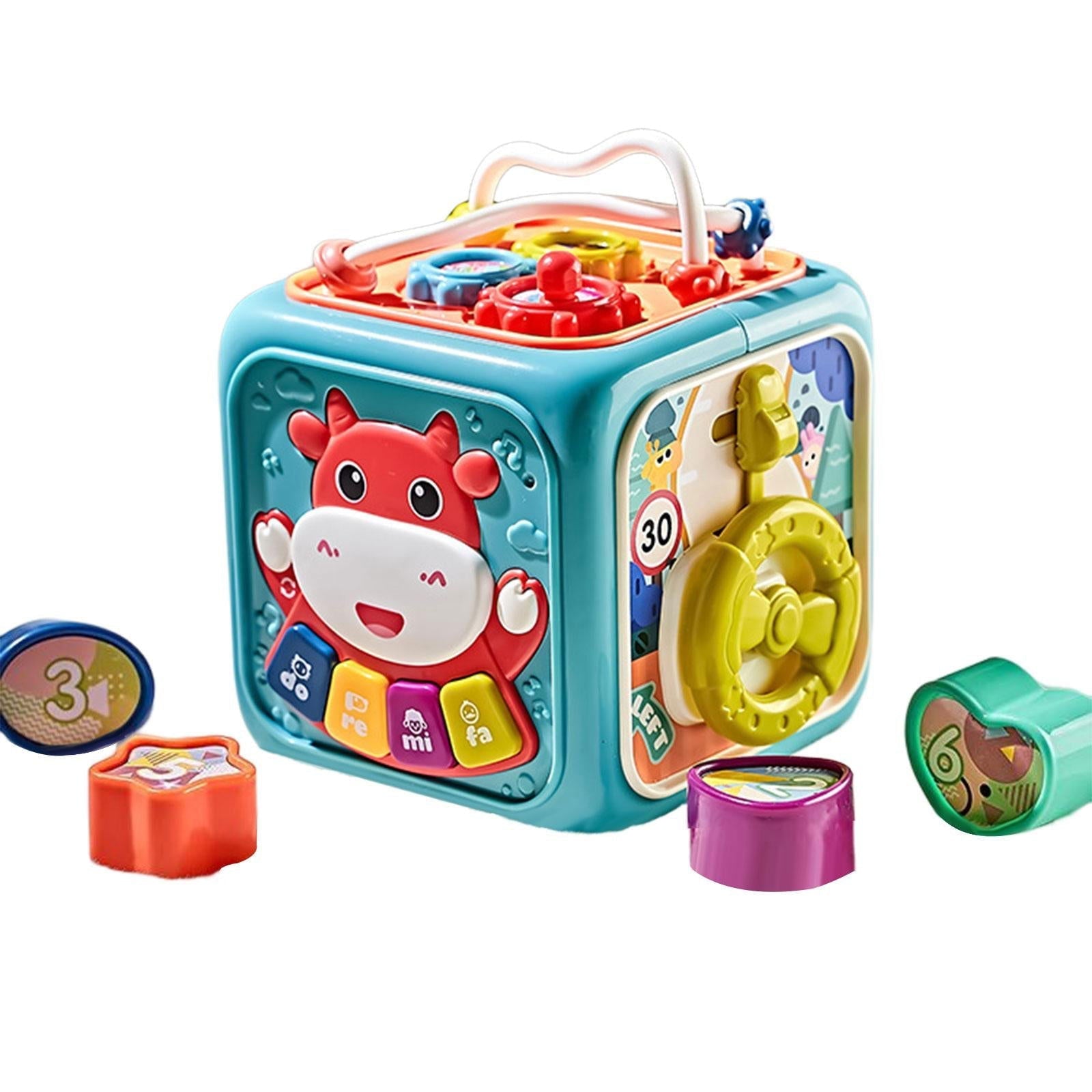 Activity Cube Box 6 in 1 For Toddlers - KidoKraze