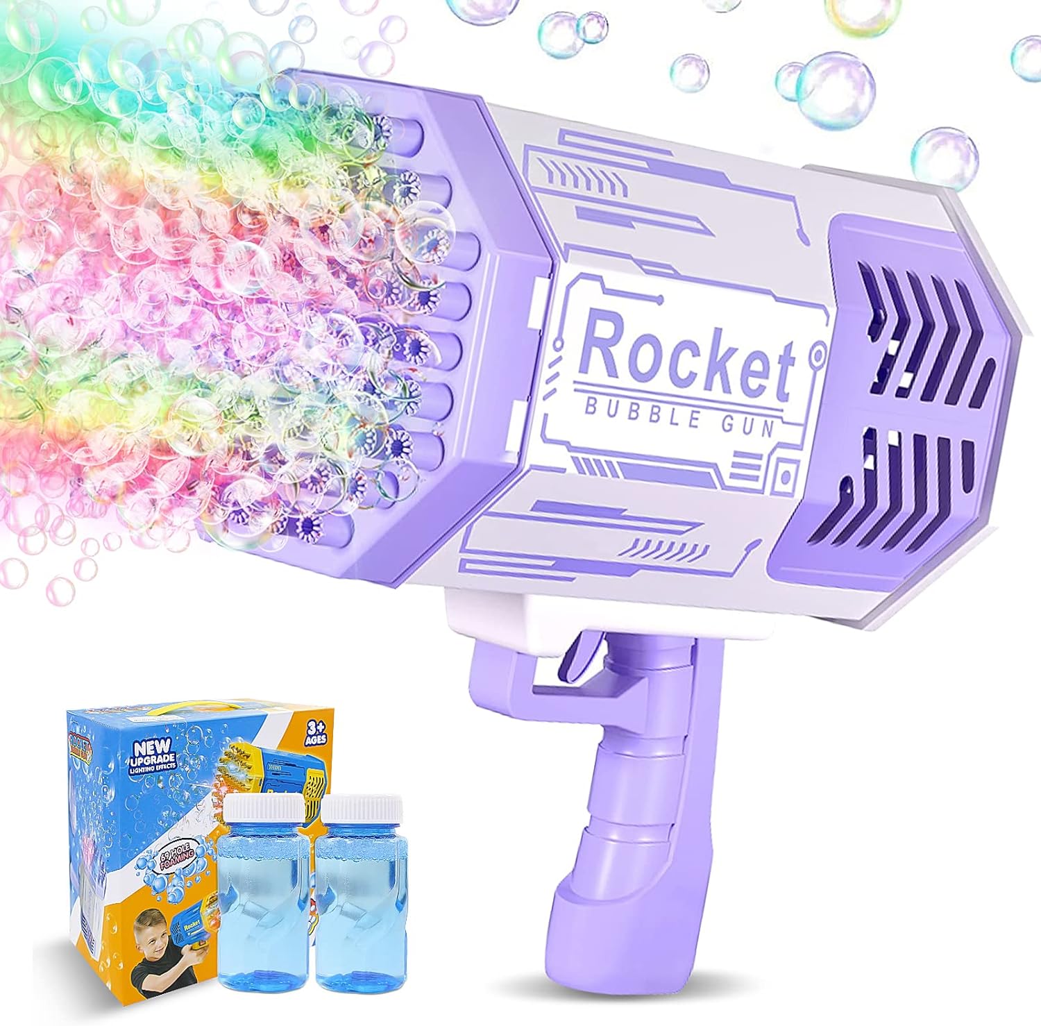 Automatic Cell Operated Bubble Machine Gun 69 Holes - KidoKraze