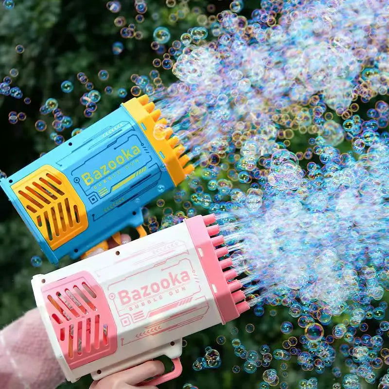 Automatic Cell Operated Bubble Machine Gun 69 Holes - KidoKraze