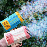 Automatic Cell Operated Bubble Machine Gun 69 Holes - KidoKraze