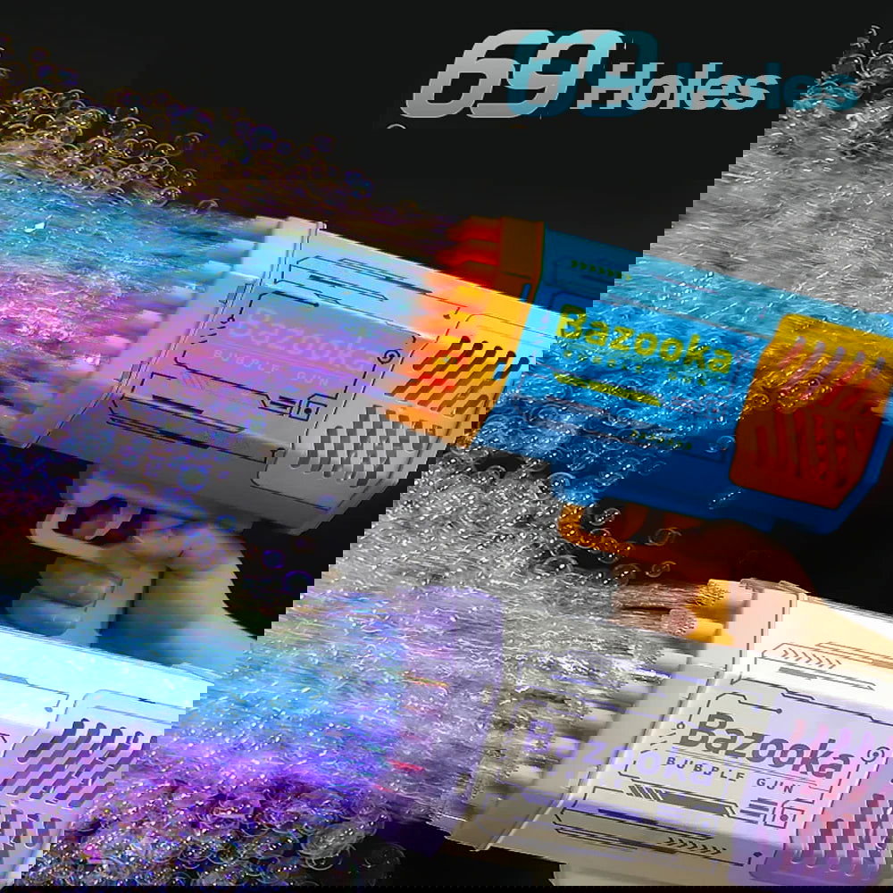 Automatic Cell Operated Bubble Machine Gun 69 Holes - KidoKraze