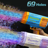 Automatic Cell Operated Bubble Machine Gun 69 Holes - KidoKraze