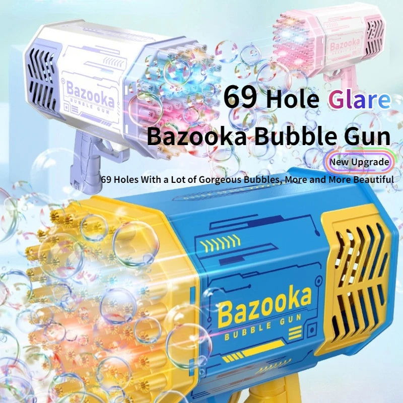 Automatic Cell Operated Bubble Machine Gun 69 Holes - KidoKraze