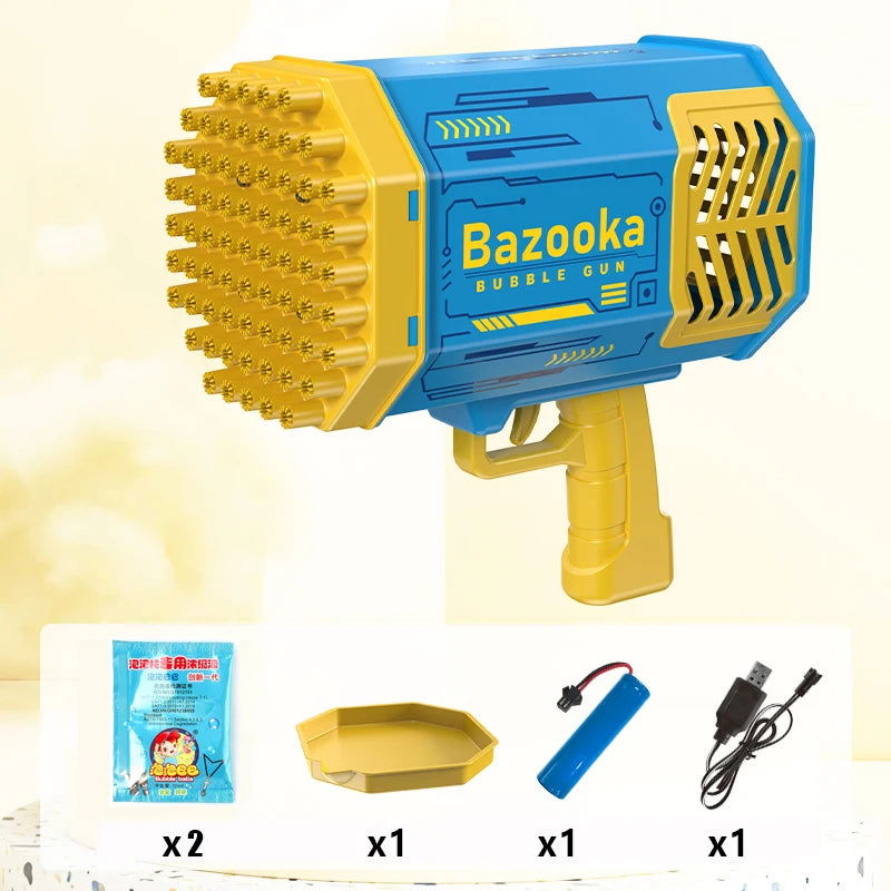 Automatic Cell Operated Bubble Machine Gun 69 Holes - KidoKraze