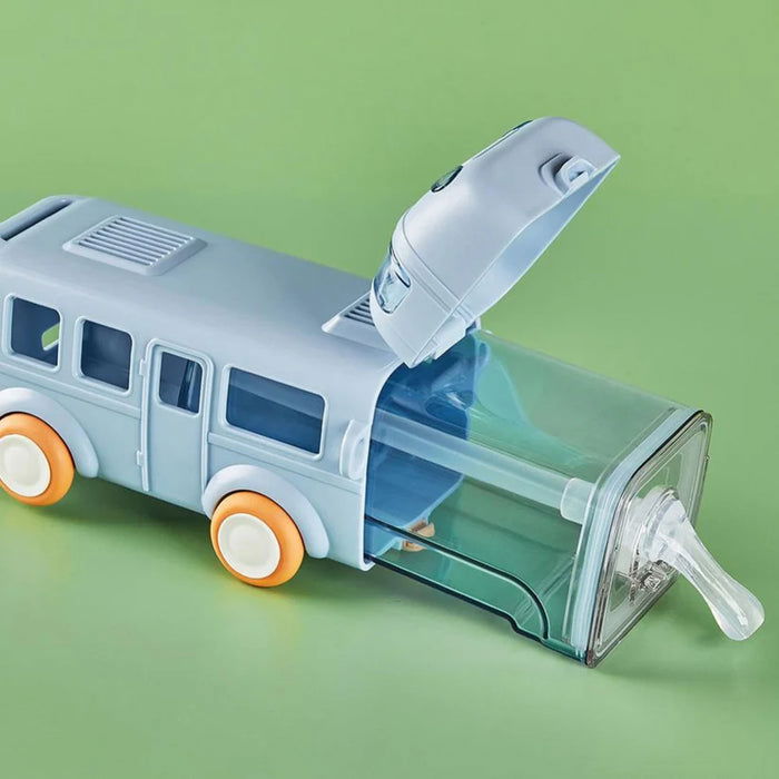 BUS SHAPE WATER BOTTLE WITH STRAP - KidoKraze