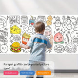 Children's Coloring Drawing Roll Sticker - KidoKraze