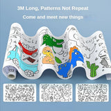 Children's Coloring Drawing Roll Sticker - KidoKraze