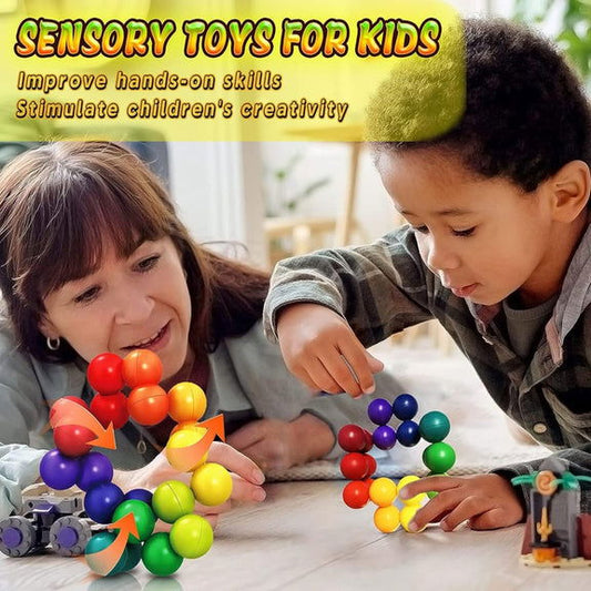 Colorful Learning Sensory Grapes Rotating Puzzle Ball - KidoKraze