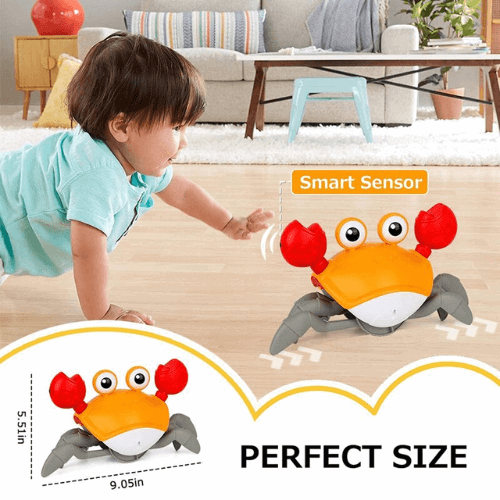 Crawling Crab Musical Toy with Infrared Sensors - KidoKraze