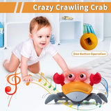 Crawling Crab Musical Toy with Infrared Sensors - KidoKraze