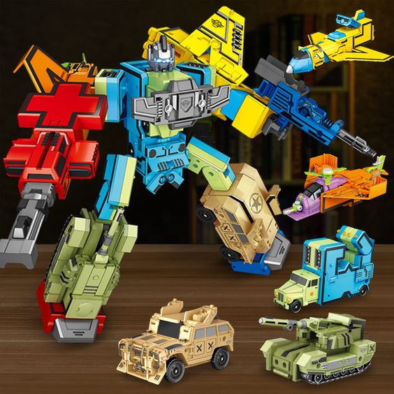 Digital Deformation Robot Toy 0 to 9 Complete Set - KidoKraze