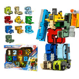 Digital Deformation Robot Toy 0 to 9 Complete Set - KidoKraze