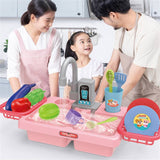Electric Dishwasher Sink Kitchen Set For Kids - KidoKraze