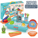 Electric Dishwasher Sink Kitchen Set For Kids - KidoKraze