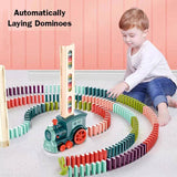 Electric Domino Train Set Automatic Laying Dominoes Brick Blocks - KidoKraze