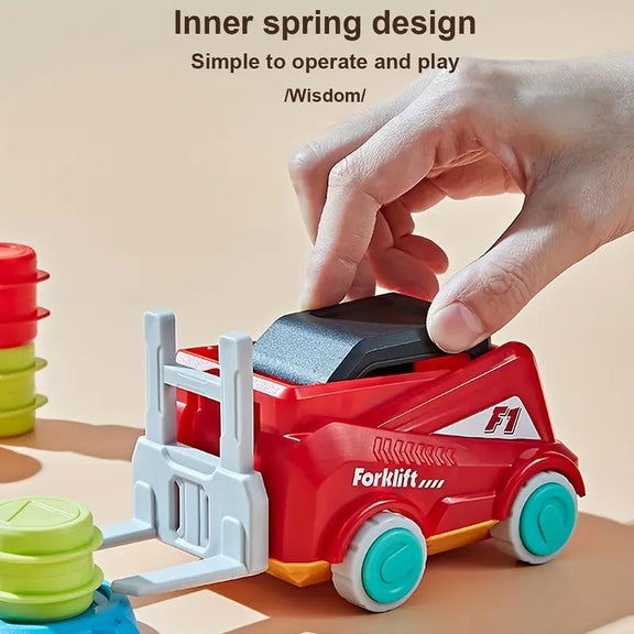 Engineer Forklift Transport Stacking Balance Game - KidoKraze