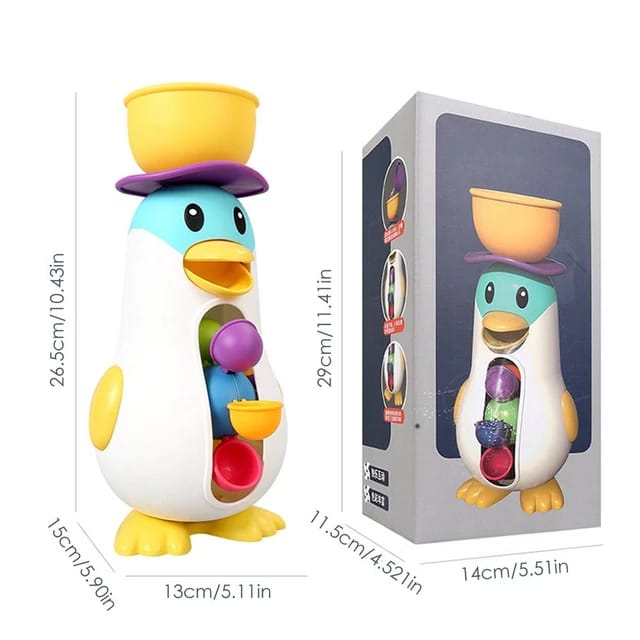 Fun Waterwheel Penguin Bath Toy - KidoKraze