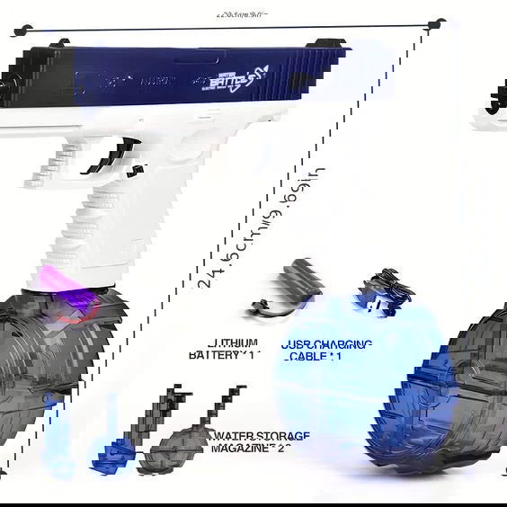 Glock Rechargeable Water pastoll Toy - KidoKraze