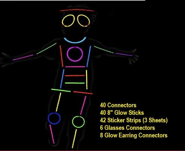 Glowing Costume Set (136 Pieces) - KidoKraze