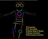 Glowing Costume Set (136 Pieces) - KidoKraze