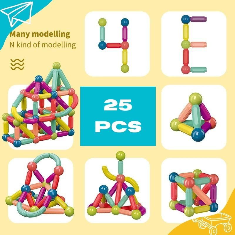 MAGNETIC BAR BUILDING BLOCKS - KidoKraze