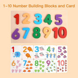 Mathematics Enlightenment Teaching Aids Wooden Card Game For Kids - KidoKraze