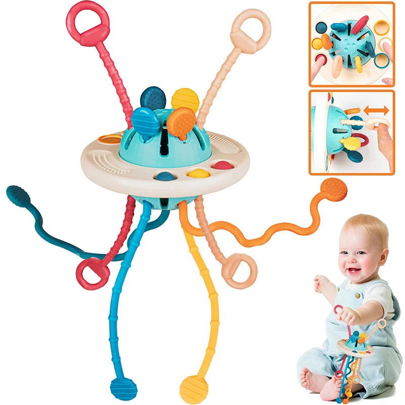 Montessori Sensory Pull String Toy - KidoKraze