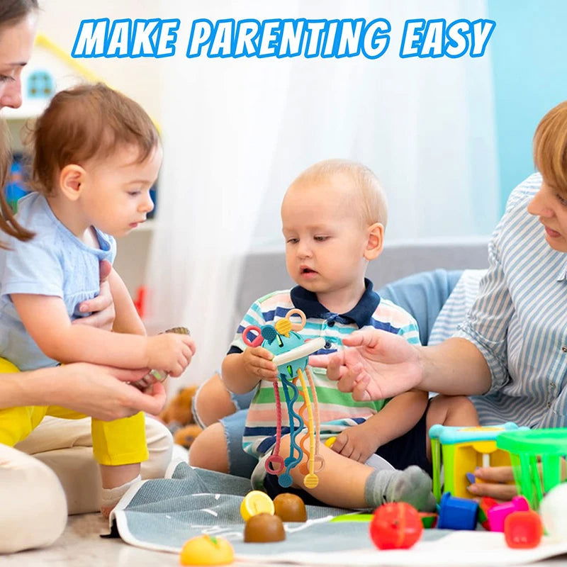 Montessori Sensory Pull String Toy - KidoKraze