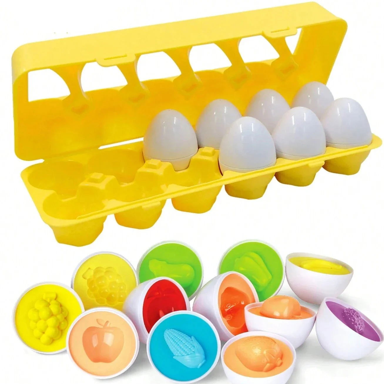 Montessori Smart Eggs Puzzle Matching - KidoKraze