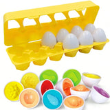Montessori Smart Eggs Puzzle Matching - KidoKraze