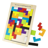 Multicolor Wooden Jigsaw Blocks - KidoKraze