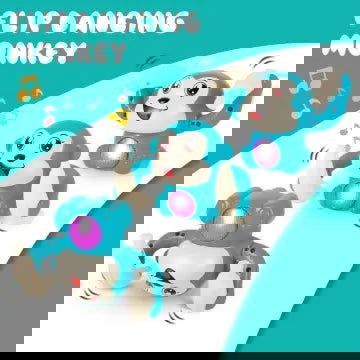 Musical Dancing & Rolling Tumble Monkey - KidoKraze