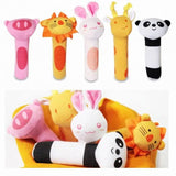 Plush Animal Hand Cranked Stick Stuff Toy (Pack of 5) - KidoKraze