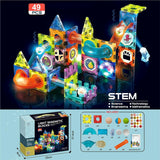 STEM Light Magnetic Blocks 49pcs Learning Toy For Kids - KidoKraze