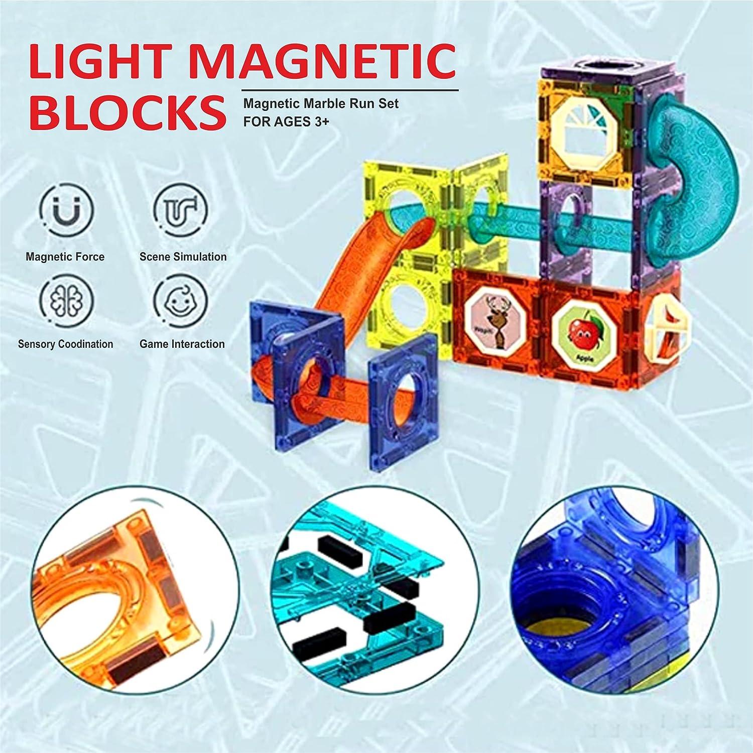 STEM Light Magnetic Blocks 49pcs Learning Toy For Kids - KidoKraze