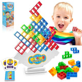 Tetra Tower Balance Stacking Building Blocks Game - KidoKraze