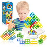 Tetra Tower Balance Stacking Building Blocks Game - KidoKraze