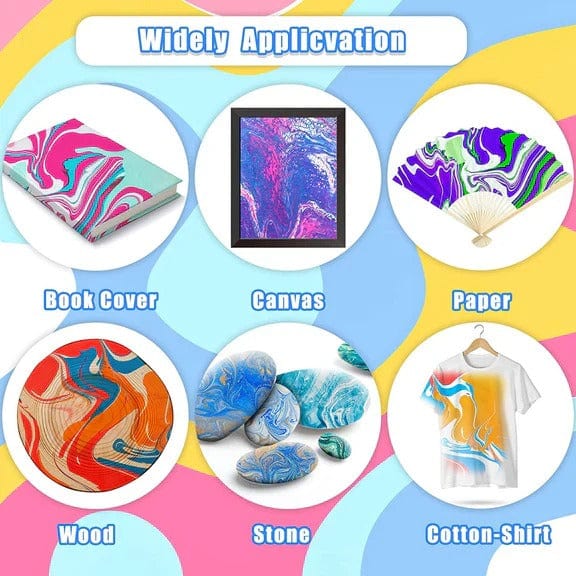 The Master of the Ebru Water Marble Painting 8 Color - KidoKraze