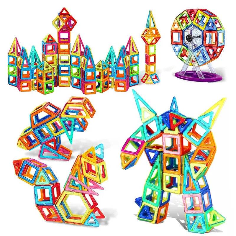 Transparent Magnetic Tiles Building Blocks - KidoKraze