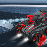 Water Balls Bomb Fire RC Tank with Light Sound & Smoke - KidoKraze