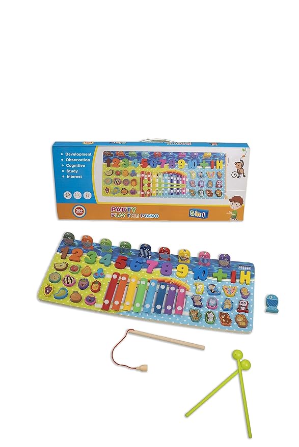 Wooden Party Play Piano - KidoKraze