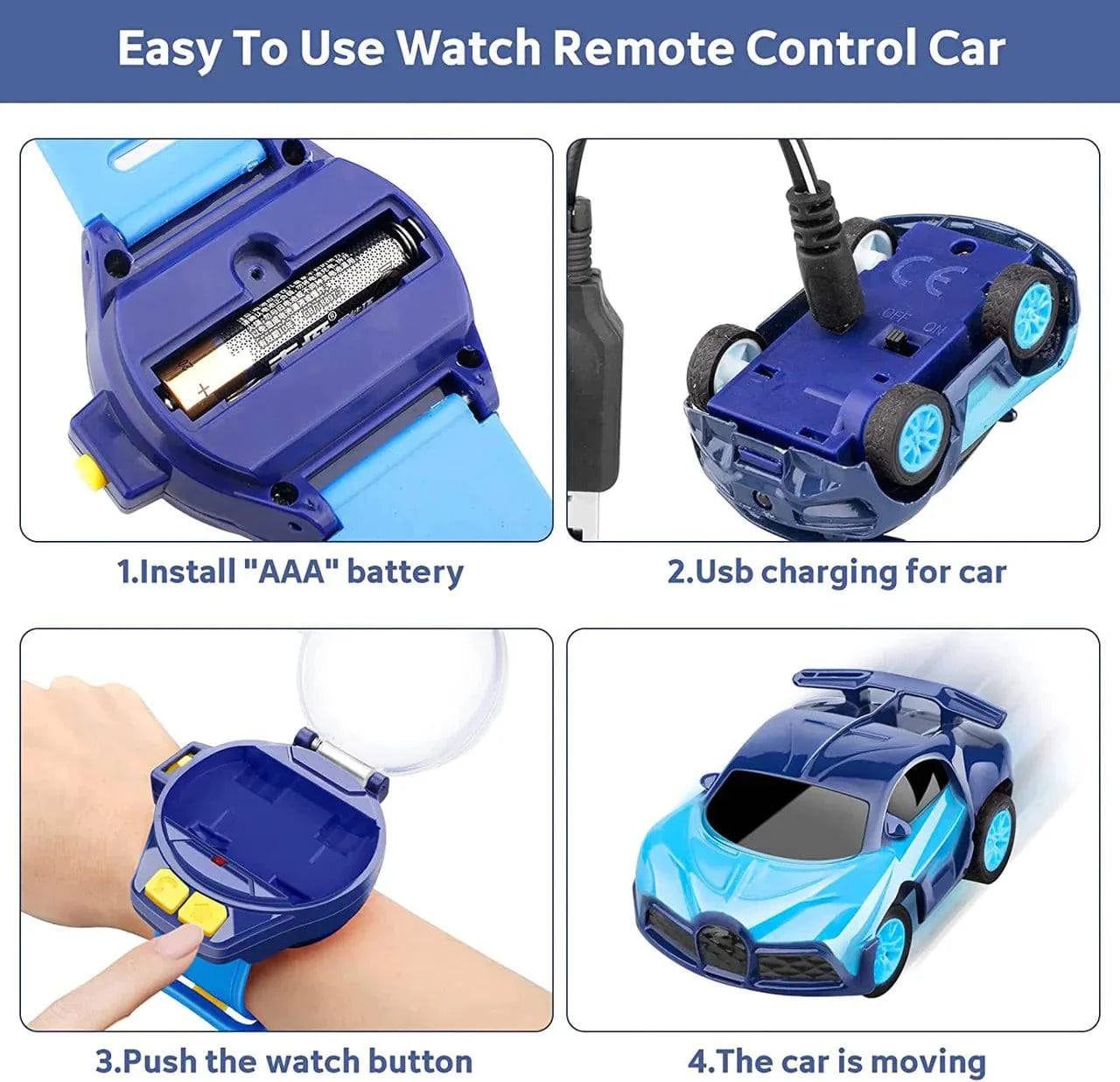 Wrist Watch Remote Control Car - KidoKraze